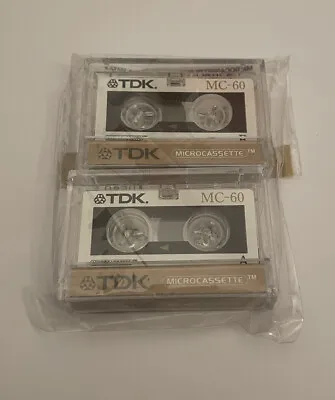 Kaufen TDK MC 60 Microcassette 2 Micro Kassetten Mikro Rohlinge NEU & OVP Retro Mini MC • 19.90€