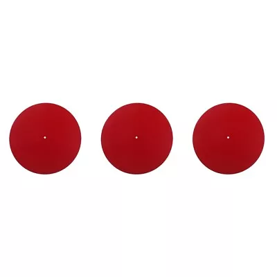 Kaufen  3 L105 Rot Plattenteller Slipmat Acryl-Plattenspieler-Matte • 24.45€