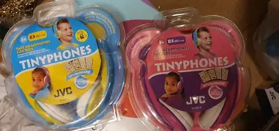 Kaufen JVC KD5 Kinder Kopfhörer - Blau Und Gelb Oder Rosa NEU VERSIEGELT Lautstärke Begrenzt • 23.62€