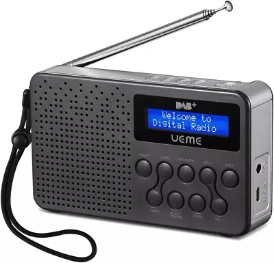Kaufen DAB+ DAB FM-Radio， 3W Lautsprecher, 2600mAh Lithium-Akku, Digitalradio, B-Ware • 29.90€