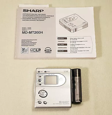 Kaufen Sharp MD-MT200 Minidisk Player / Rekorder, Tragbar Mit Bedienungsanleitung • 43.01€
