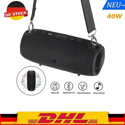 Kaufen Tragbarer Wireless Bluetooth 40W Lautsprecher Subwoofer SD-Musicbox Stereo DE~ • 21.99€