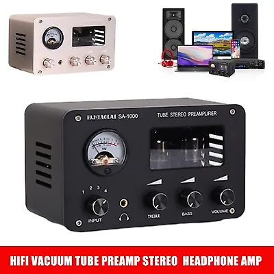 Kaufen HiFi Vakuum Röhrenverstärker Mini Heim Stereo 4-Wege Audio Umschaltbox Amp 12V • 64.99€