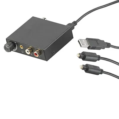 Kaufen Auvisio Audio-Konverter Digital (TOSLINK/Koaxial) Zu Analog, Lautstärkeregler • 18.99€