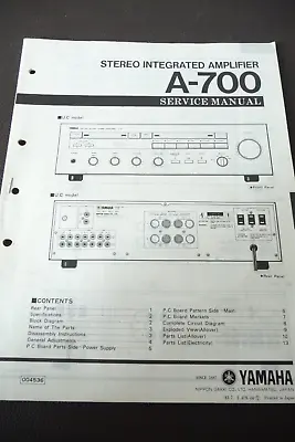 Kaufen Service Manual Für Yamaha A-700,ORIGINAL • 15€