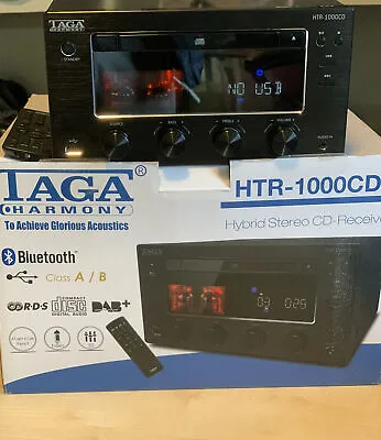 Kaufen Taga HTR-1000CD V.2 Hybrid Stereo CD Player Receiver DAB + Bluetooth USB • 360€