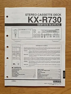 Kaufen Yamaha KX-R730 - Service Manual Original EN • 11€