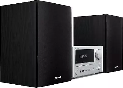 Kaufen Onkyo CD Hifi System, CS-375D-SB, 2 X 20 Watt Bluetooth,  Radio/DAB+,  Silber • 329.95€