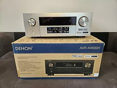 Kaufen Denon AVR-X4500H 9.2 A/V-Receiver Dolby Atmos Auro-3D HEOS Silber OVP • 749€