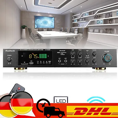 Kaufen 5-Kanal HiFi Verstärker Bluetooth Vollverstärker Digital FM Stereo Amplifier USB • 76€