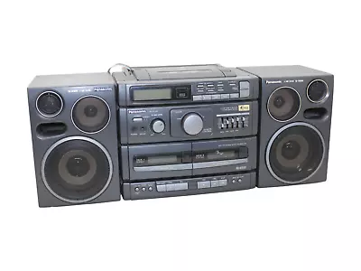 Kaufen ⭐ Panasonic RX-DT690 Stereo Boombox Tape Deck Kassette CD Ghettoblaster Used ⭐ • 89.90€