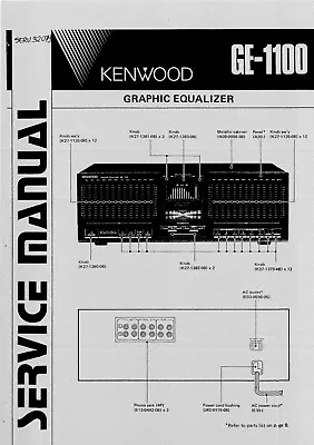 Kaufen Service Manual-Anleitung Für Kenwood GE-1100  • 12€