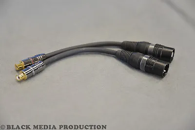 Kaufen Adapter Kabel XLR Stecker - Cinch / RCA Buchse HiCon 2er Set (stereo) *NEU* • 19.99€