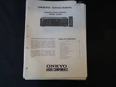 Kaufen Original Service Manual Onkyo A-8840 • 11.50€