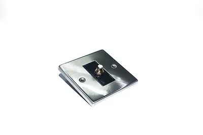 Kaufen Hochwertige Satin Chrom Wand Platte Single Phono Socket Ideal Für Subwoofer • 28.71€