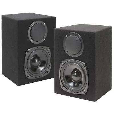 Kaufen Dynavox Stereo Lautsprecher, 40 Watt RMS Monitore, Paar, HiFi Trapez-Boxen • 49.99€