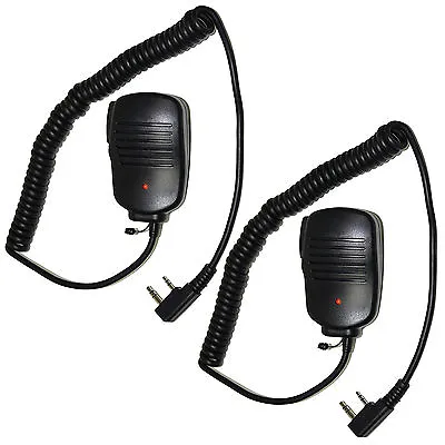 Kaufen 2-Pack HQRP 2 Pinnen Mini Lautsprecher Mikrofon Für Kenwood Th TK Serie Zweiwege • 29€