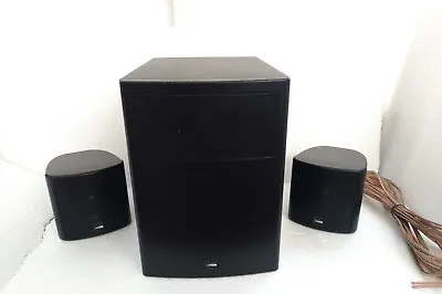 Kaufen CANTON Fonissimo 2.1 Surround Boxen Soundsystem Lautsprecher 2x 140W Schwarz • 86€