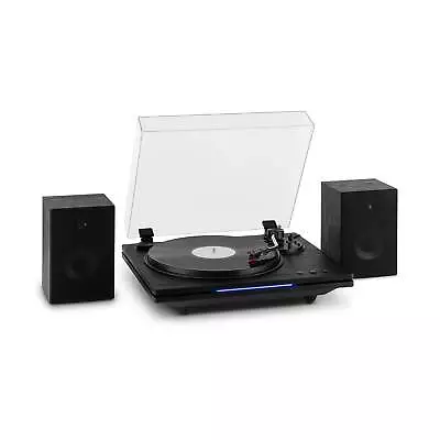 Kaufen Schallplattenspieler Mit Boxen 33/45/78 Vinyl Plattenspieler Bluetooth Schwarz • 119.99€