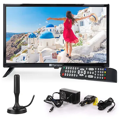 Kaufen Wohnmobil Camping Fernseher LED TV 19 Zoll LCD DVB S S2 T2 C USB 12 V 230 Volt • 159€