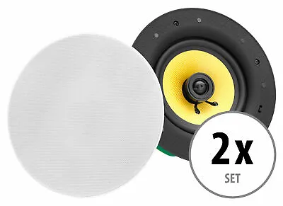 Kaufen 2x High End Gewebe Einbau Lautsprecher Hifi Decken Box Wand Montage Speaker 320W • 94.98€