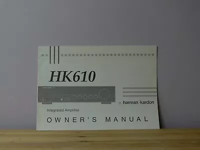 Kaufen Harman / Kardon  HK-610  Bedienungsanleitung • 11.90€
