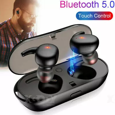 Kaufen TWS Kopfhörer Bluetooth 5.0 In-Ear Ohrhörer Headset Touch Control Mit Ladebox • 9.38€