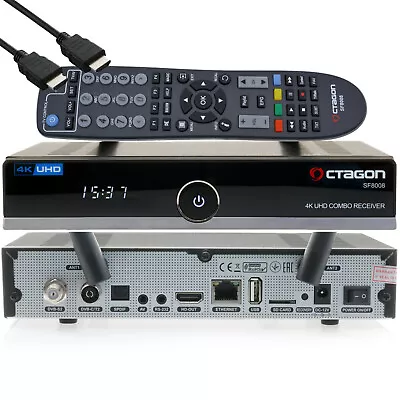 Kaufen OCTAGON SF8008 Linux 4K Combo Receiver UHD E2 DVB-S2X & DVB-C/T2 USB DUAL WLAN • 119€