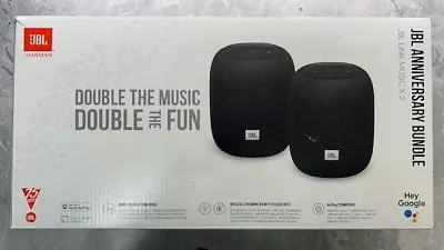 Kaufen JBL LINK Music X2  Bundle 2 Stück, Bluetooth Lautsprecher - Schwarz NEU ✅TOP✅ • 111.11€