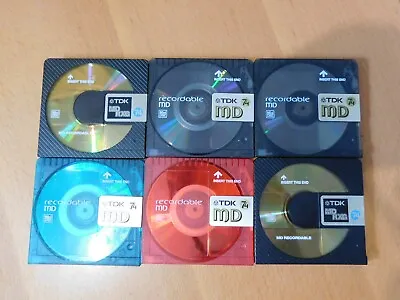 Kaufen 6 Stück TDK 74 MiniDisc MD Mini Disc Mini Disk - 74 Min TOP GETESTET BLANK • 20€