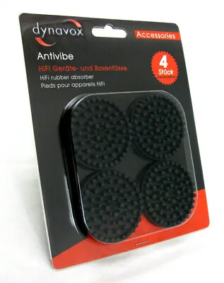 Kaufen 4x Dynavox Antivibe Hifi-Gerätefüße Boxenfüße Gummidämpfer Rund • 9.79€