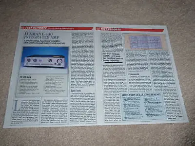Kaufen Luxman L-430 Verstärker Review, 1984, 2 Seiten, Voll Test • 8.88€