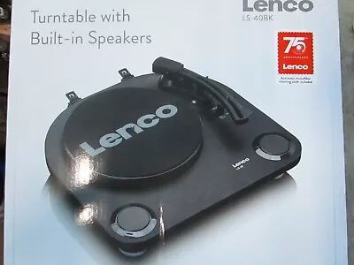 Kaufen Lenco LS-40BK  Plattenspieler Mit Lautsprecher • 79.99€