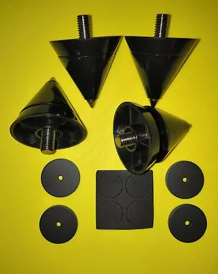 Kaufen Lautsprecher Spikes Einschraubbar Mit M8-Gewinde, Schwarz, Boxenfüße Absorber • 9.50€
