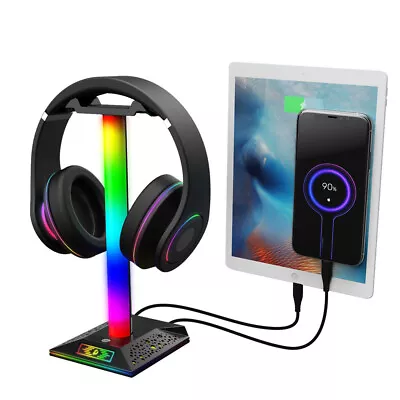 Kaufen Kopfhörerhalter RGB Kopfhörer Halter Kopfhörerständer Gaming Headset Halterung • 19.89€