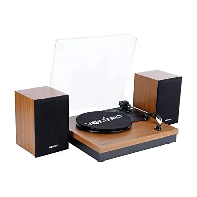 Kaufen Vinyl Plattenspieler Bluetooth Schallplattenspieler Mit Zwei 15W Externe Laut... • 171.24€