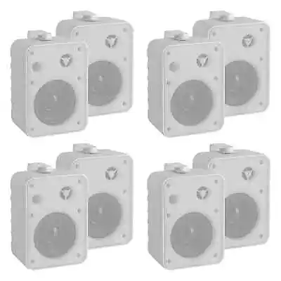 Kaufen Acht Lautsprecher Monitor Hifi Box Wand Montage Bügel Weiß 10W 2-Wege Kompakt • 97.50€