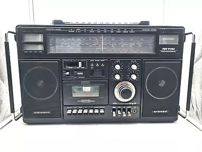 Kaufen Grundig RR 1140 Stereo Kassetten Recorder Radio - Linke Box U. Tapedeck Defekt, • 299.99€