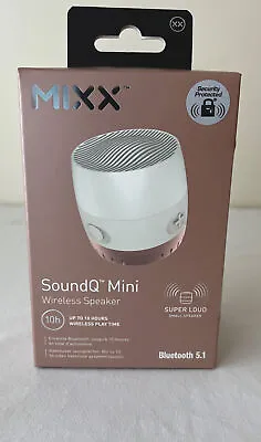 Kaufen MIXX Sound Q Mini Weiß Kabellos Bluetooth 5.1 Super Laut Brandneu Schnellladung • 30.33€