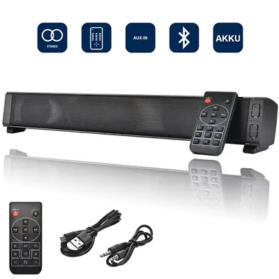 Kaufen 20W TV Soundbar Bluetooth 5.0+EDR Lautsprecher Subwoofer Heimkino Sound System • 19.49€
