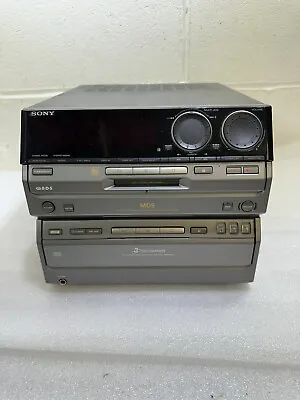 Kaufen J471 Sony DHC-MD5 Micro Bücherregal Stereo Minidisc CD Player Funktioniert Nicht • 34.81€