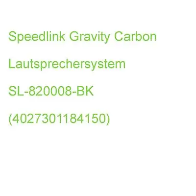 Kaufen Speedlink Gravity Carbon Lautsprechersystem Schwarz SL-820008-BK (4027301184150) • 128.79€