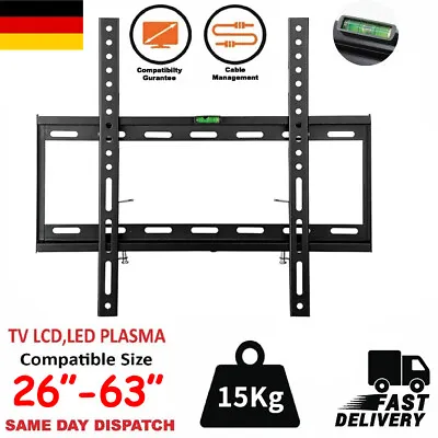 Kaufen LCD Plasma TV Wandhalter Wandhalterung Fernseher LED 3D 26 - 63 Zoll Schwarz • 9.72€