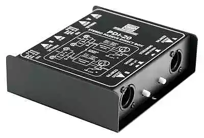 Kaufen 2 Kanal Passiv Stereo Mono DI Box XLR Klinke Groundlift Direct Box Audio Adapter • 30.19€