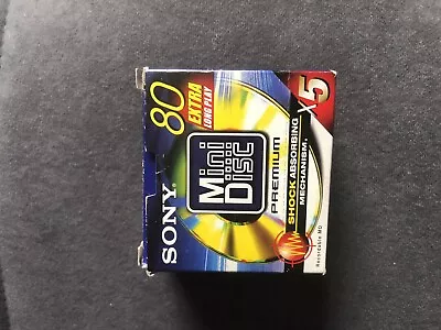 Kaufen SONY MDW-80B Premium 80 Er Minidisc Minidisk Extra Long Play OVP 5 Stück • 30€