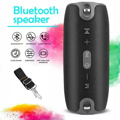 Kaufen 40W Tragbarer Bluetooth Lautsprecher Stereo Subwoofer Musikbox Radio SD USB • 23.28€