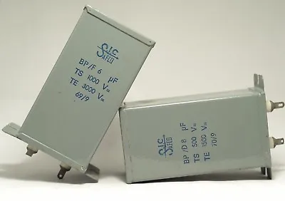 Kaufen 2x 6uF 1000v 1Kv Capacitor In Bath Oil From Same Lot SIC SAFCO Western Electric • 199€
