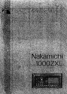 Kaufen Service Manual-Anleitung Für Nakamichi 1000 ZXL  • 17€