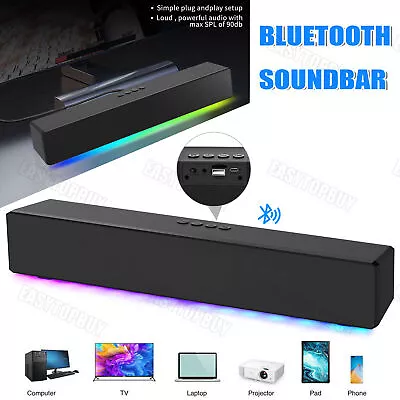 Kaufen Soundbar Wireless Blue-tooth Subwoofer Lautsprechersystem Surround TV Heimkino • 23.99€