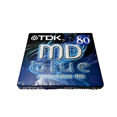 Kaufen TDK | MD BLUE 80 | MD-C80BEA | Mini Disc Recordable MD Minidisc TV-Audio  |  NEU • 6.99€